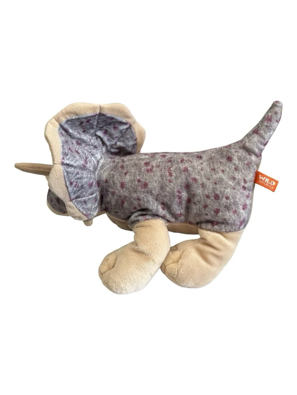 Wild Republic Triceratops Dinosaur Dino Plush Stuffed Animal Toy 12 Inches